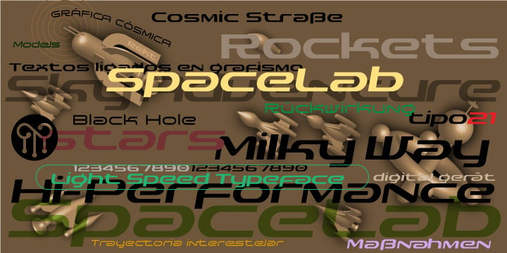 SpaceLab Font Poster 10