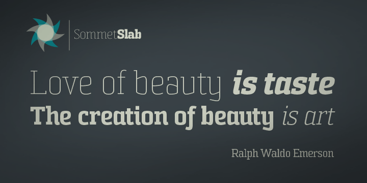 Sommet Slab Font Poster 2