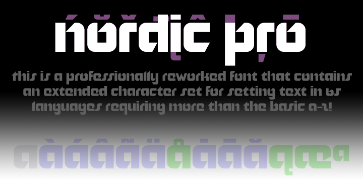 Nordic Pro Font Poster 1