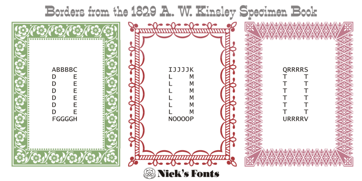 Period Borders NF Font Poster 6