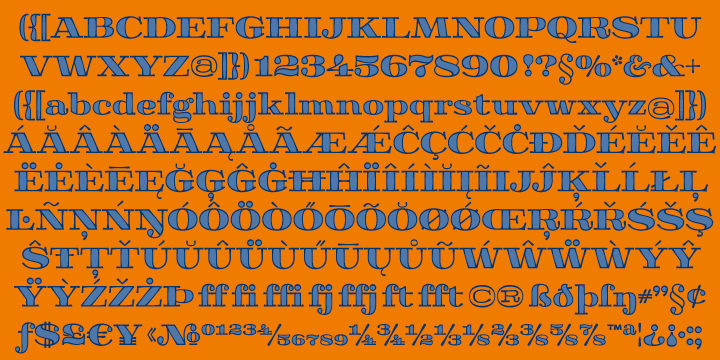 Aramara Chromatic Font Poster 2
