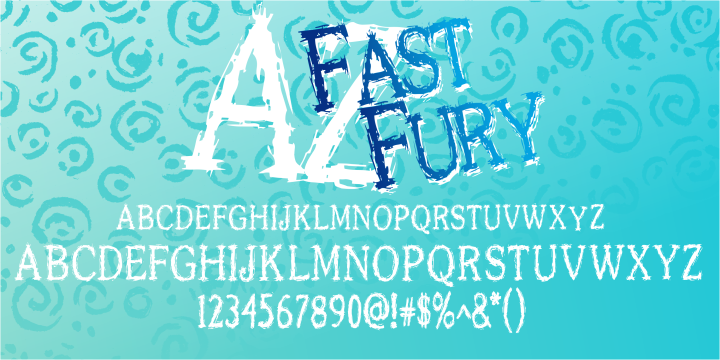 AZ Fast Fury Font Poster 1