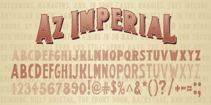 Image of AZ Imperial Font