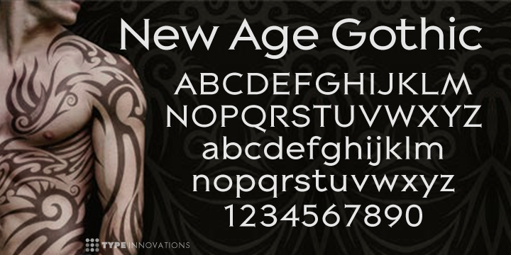 New Age Gothic Font Poster 1