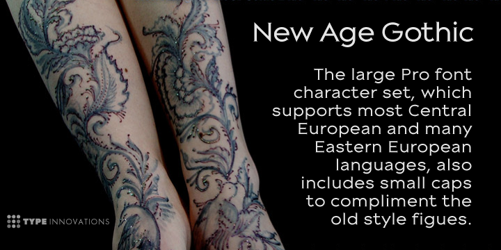 New Age Gothic Font Poster 2