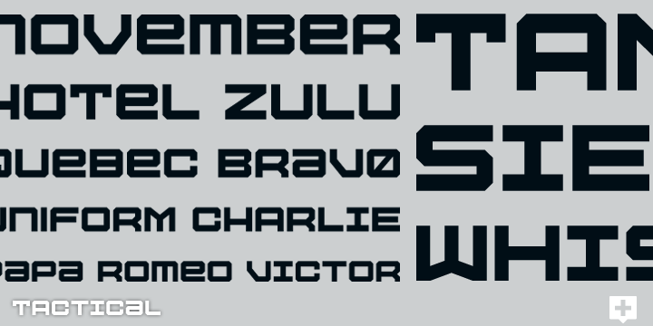 Tactical Font Poster 2