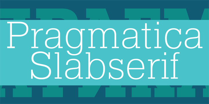 Pragmatica Slab Font Poster 4