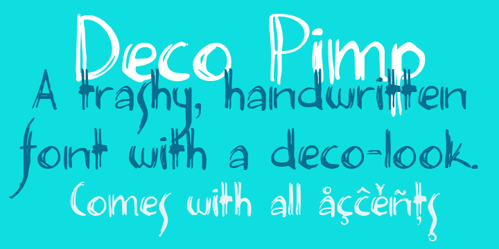 Deco Pimp Font Poster 1