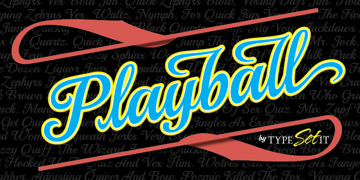 Playball Pro Font Poster 1