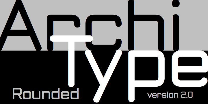 Image of ArchiType Rounded Bold Font