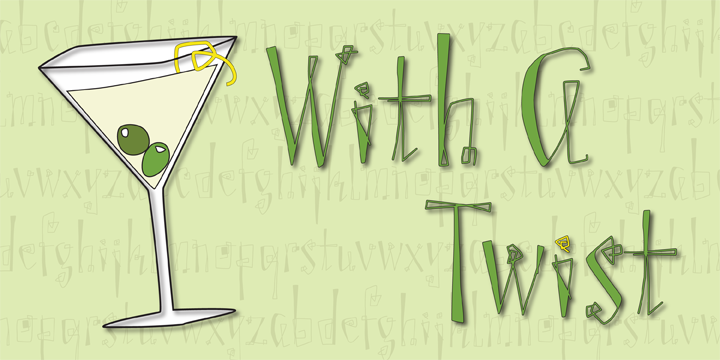 With A Twist Font Poster 1