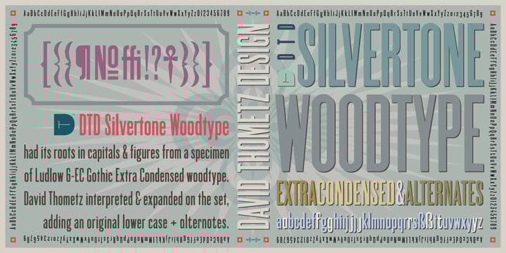 Silvertone Woodtype