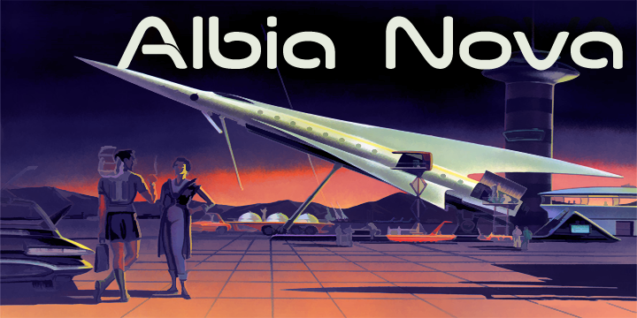 Albia Nova Font Poster 3