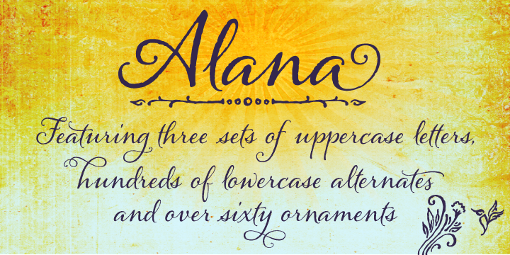 Alana Font Poster 5