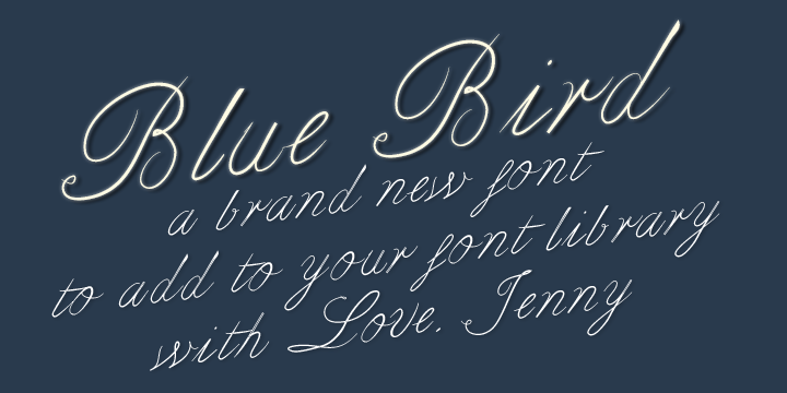 Bluebird Font Poster 4