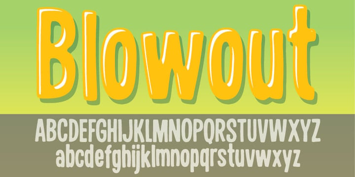 Blowout Font Poster 1