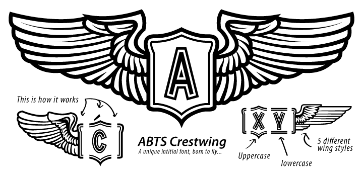 Image of ABTS Crestwing Font