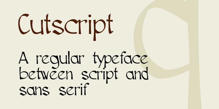 Cutscript Font Poster 1