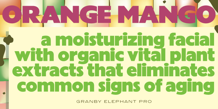 Granby Elephant Pro Font Poster 2