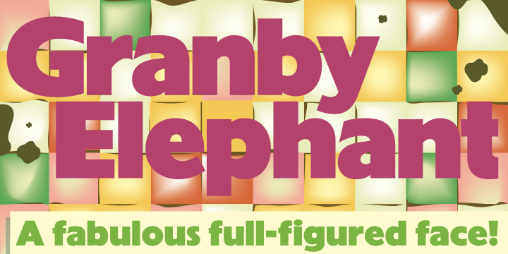 Granby Elephant Pro Font Poster 1