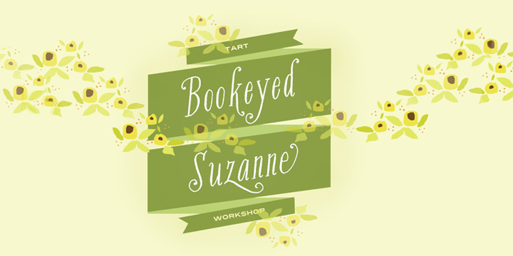 Bookeyed Suzanne Font Poster 13