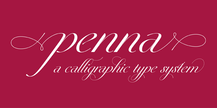 Penna Font Poster 3