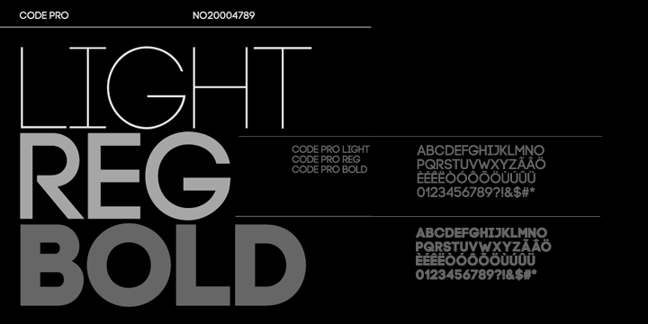 Code Pro Font Poster 3