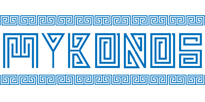 Mykonos Font Poster 1