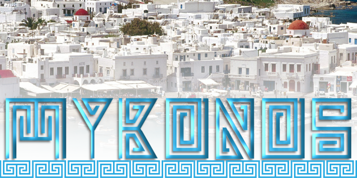Mykonos Font Poster 2