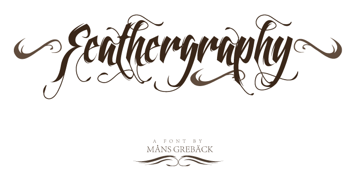 Feathergraphy Font Poster 1