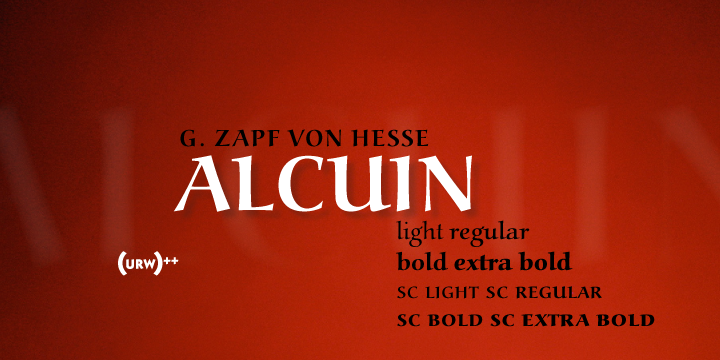 Alcuin Font Poster 1