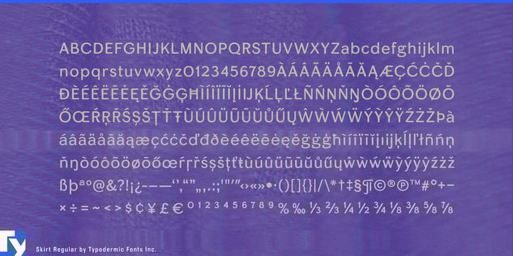 Skirt Font Poster 5