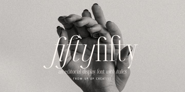 Fifty Fifty Font Poster 1