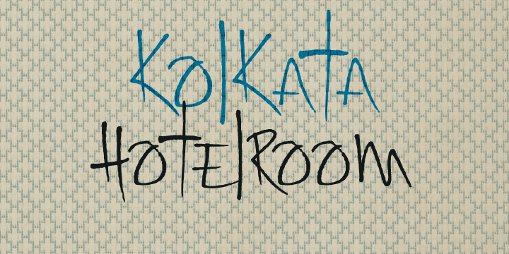 Kolkata Hotelroom Font Poster 1