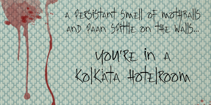 Kolkata Hotelroom Font Poster 2