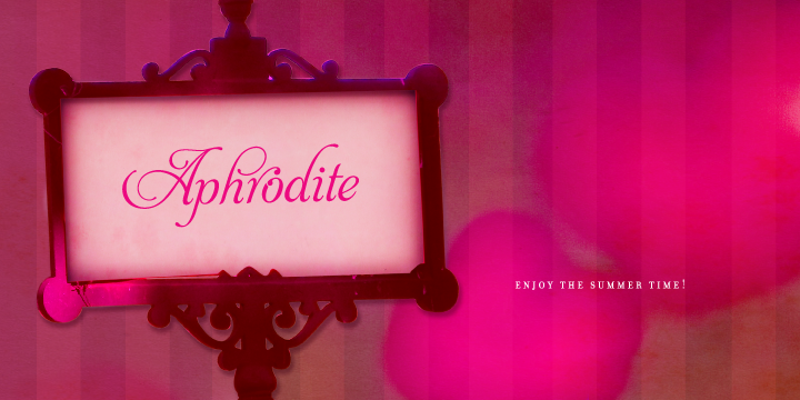 Aphrodite Pro Font Poster 1