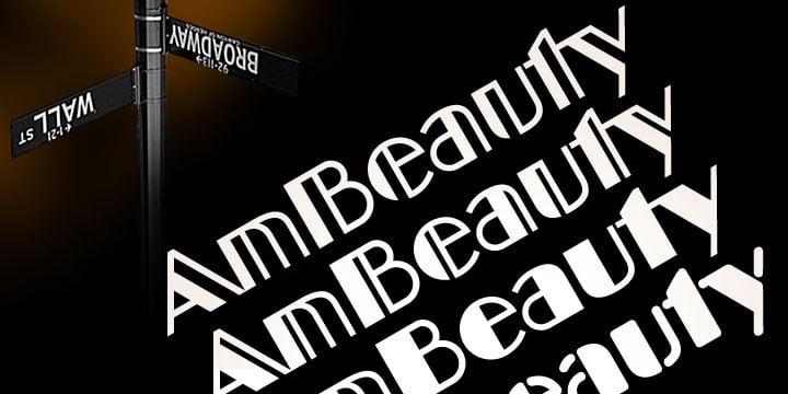 Am Beauty Font Poster 3