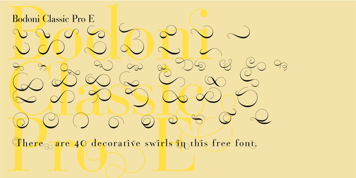 Bodoni Classic Pro Font Poster 5