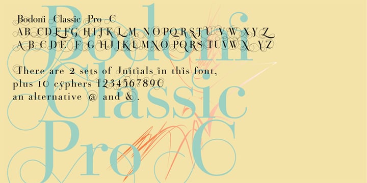 Bodoni Classic Pro Font Poster 3