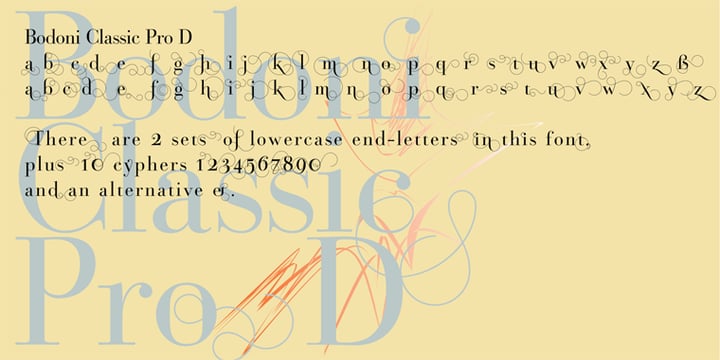 Bodoni Classic Pro Font Poster 4