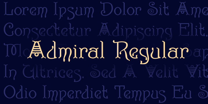 Admiral Font Poster 4