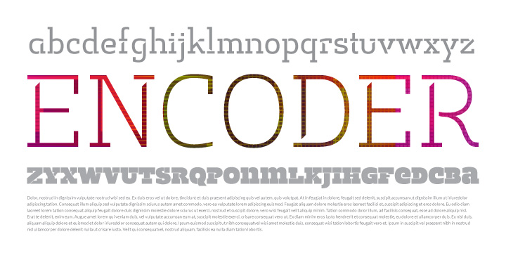 Encoder Font Poster 1
