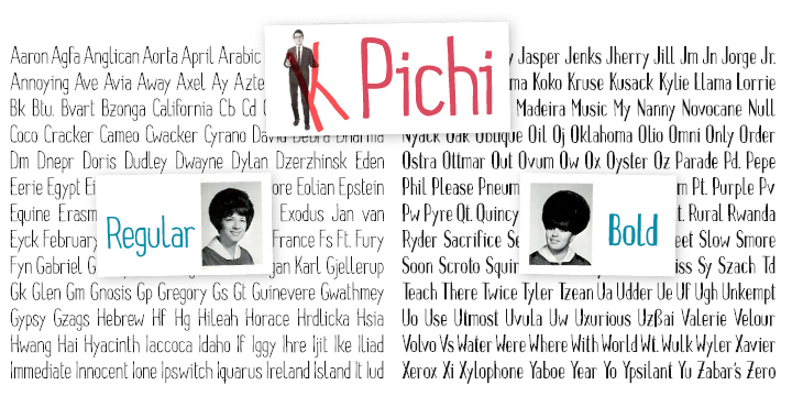 Pichi Font Poster 2