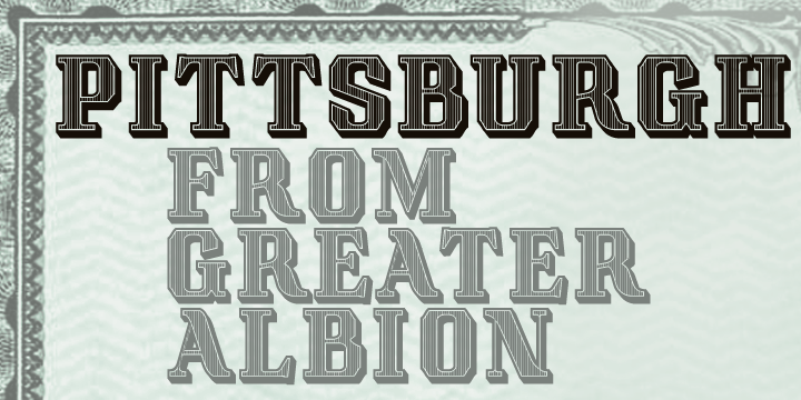 Pittsburgh Font Poster 1