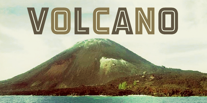 Volcano Font Poster 3