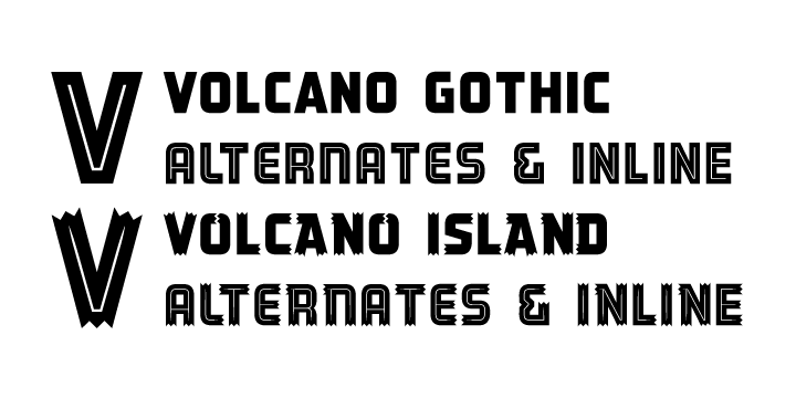 Volcano Font Poster 5