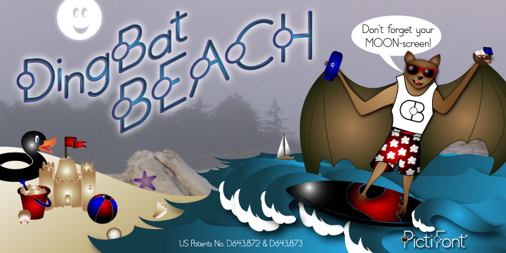 PictiFont Symbols -  On The Beach