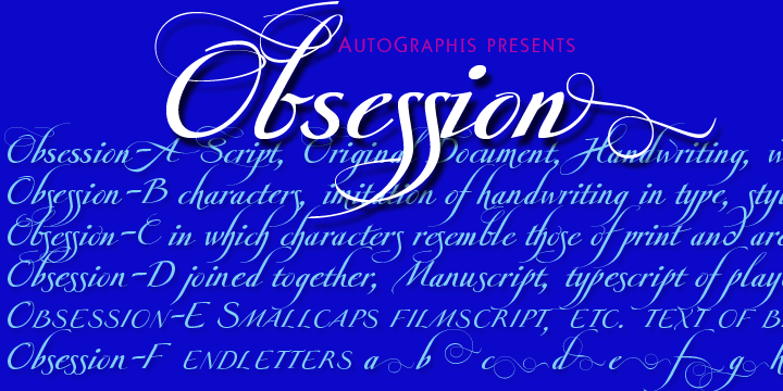 Obsession Font Poster 1