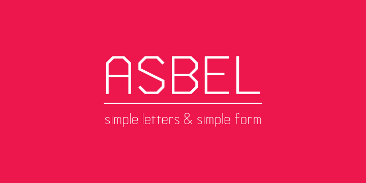 Asbel Font Poster 1