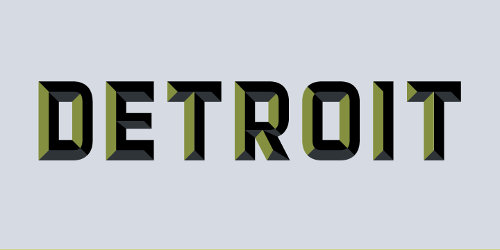 Detroit Font Poster 4